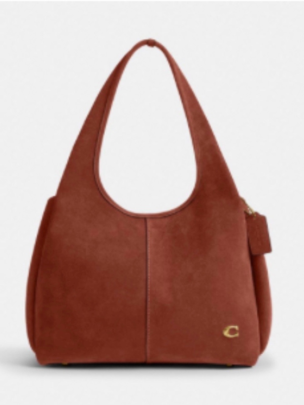Lana Shoulder Bag Suede in Clay